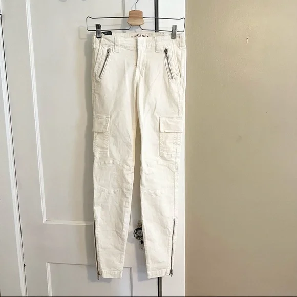 J brand maverick cargo jeans in white utility skinny - Picture 2 of 10